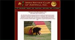 Desktop Screenshot of irishsetterclub.org